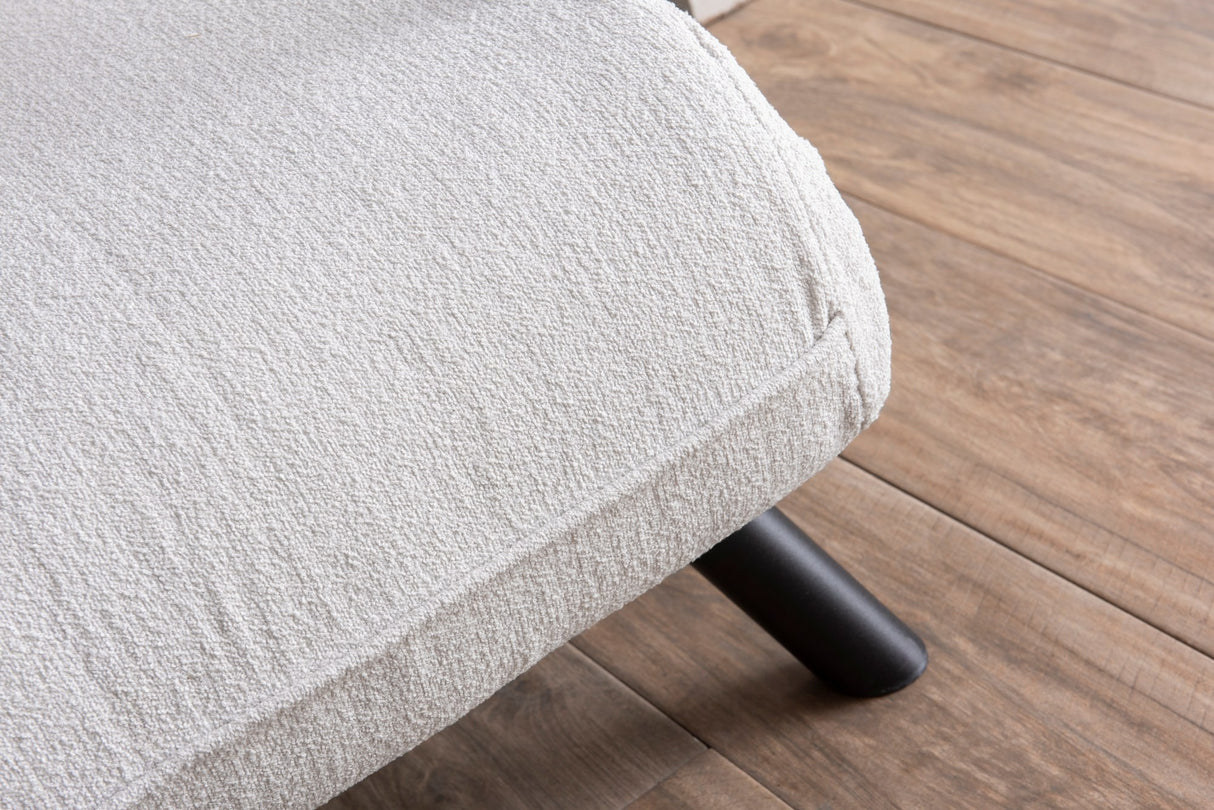 Landeijke slaapfauteuil Crème teddystof Sando