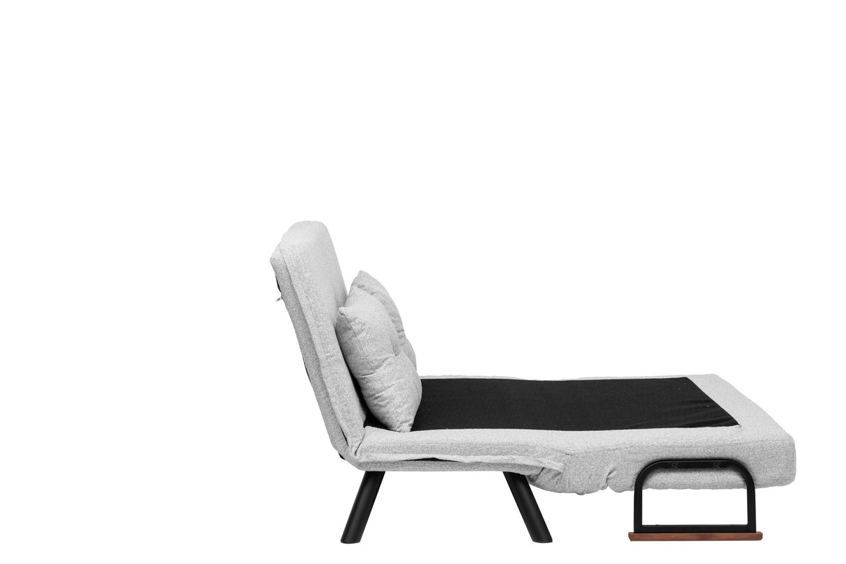 2-zits Slaapbank Sando Grijs Teddystof