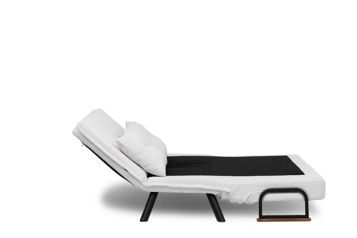 2-zits Slaapbank Sando Crème Teddystof