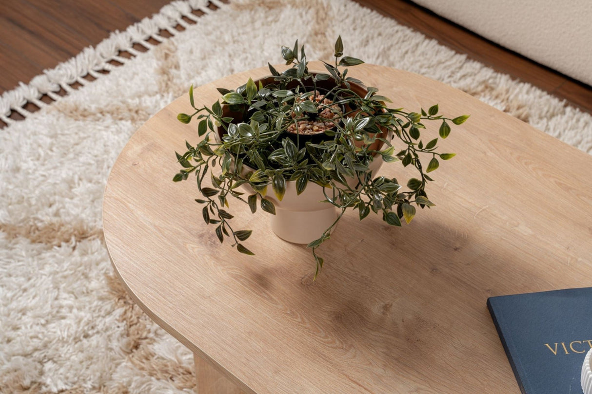 Salontafel Sapphire Oak Melamine 119x60x40 cm Sable