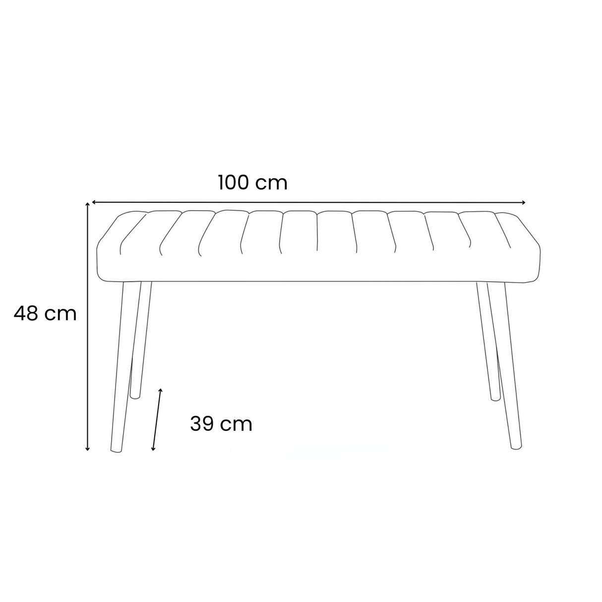 Uitschuifbare eettafel Dennen Melamine - 120 tot 155 cm - inclusief bankjes - Santo