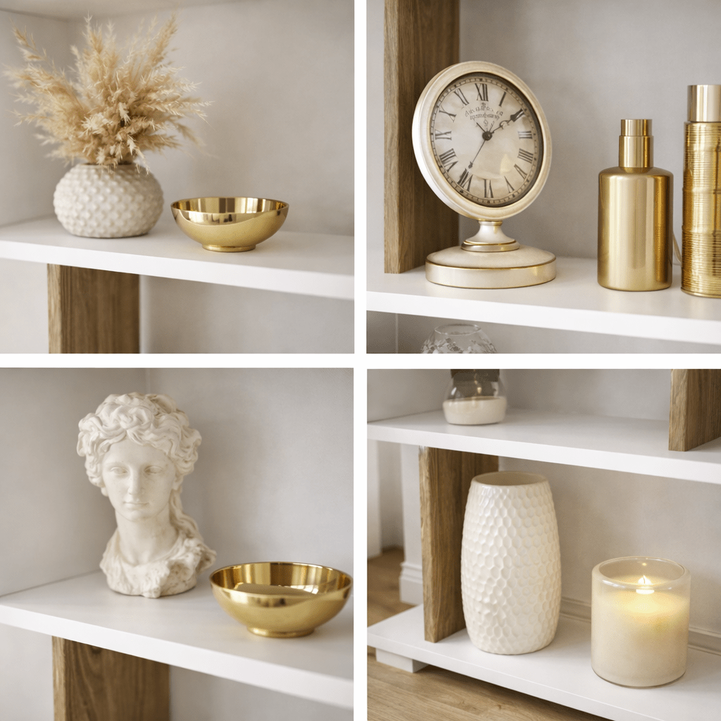 Boekenkast Blok Wit Walnoot Melamine 60x165x19,5 cm