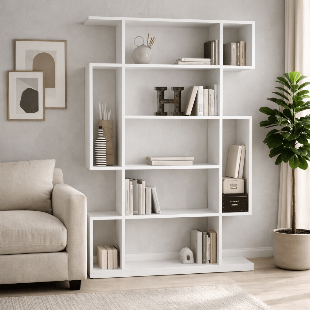 Boekenkast Mito Wit Melamine 110x161x25,5 cm