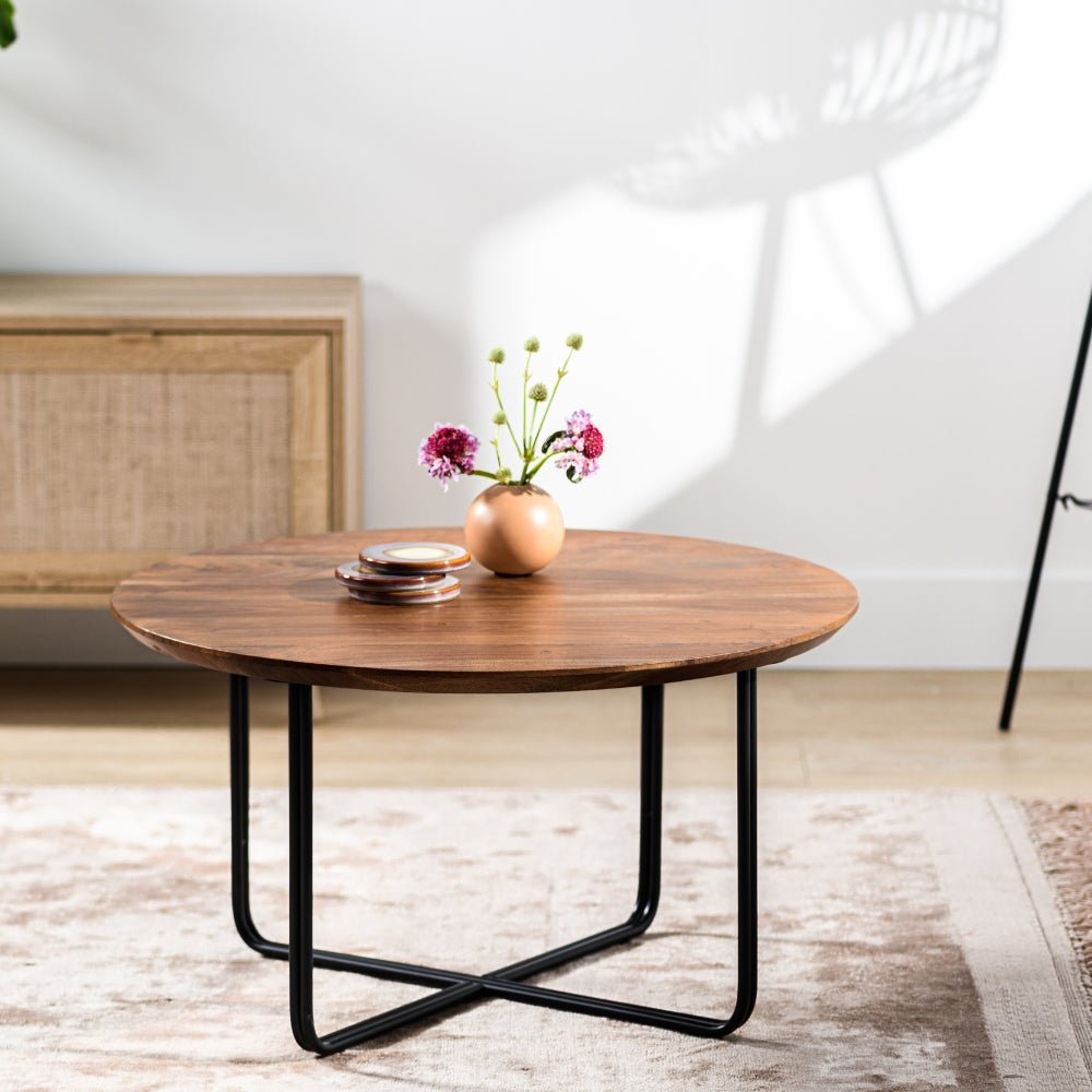 Salontafel Stewie Acaciahout Rond 75 cm