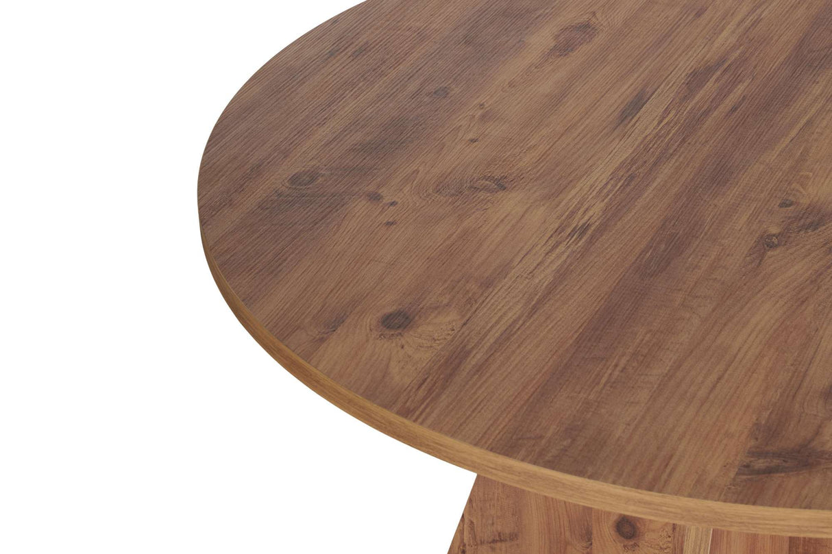 Eetkamertafel rond Grenen melamine Mary - 125 cm