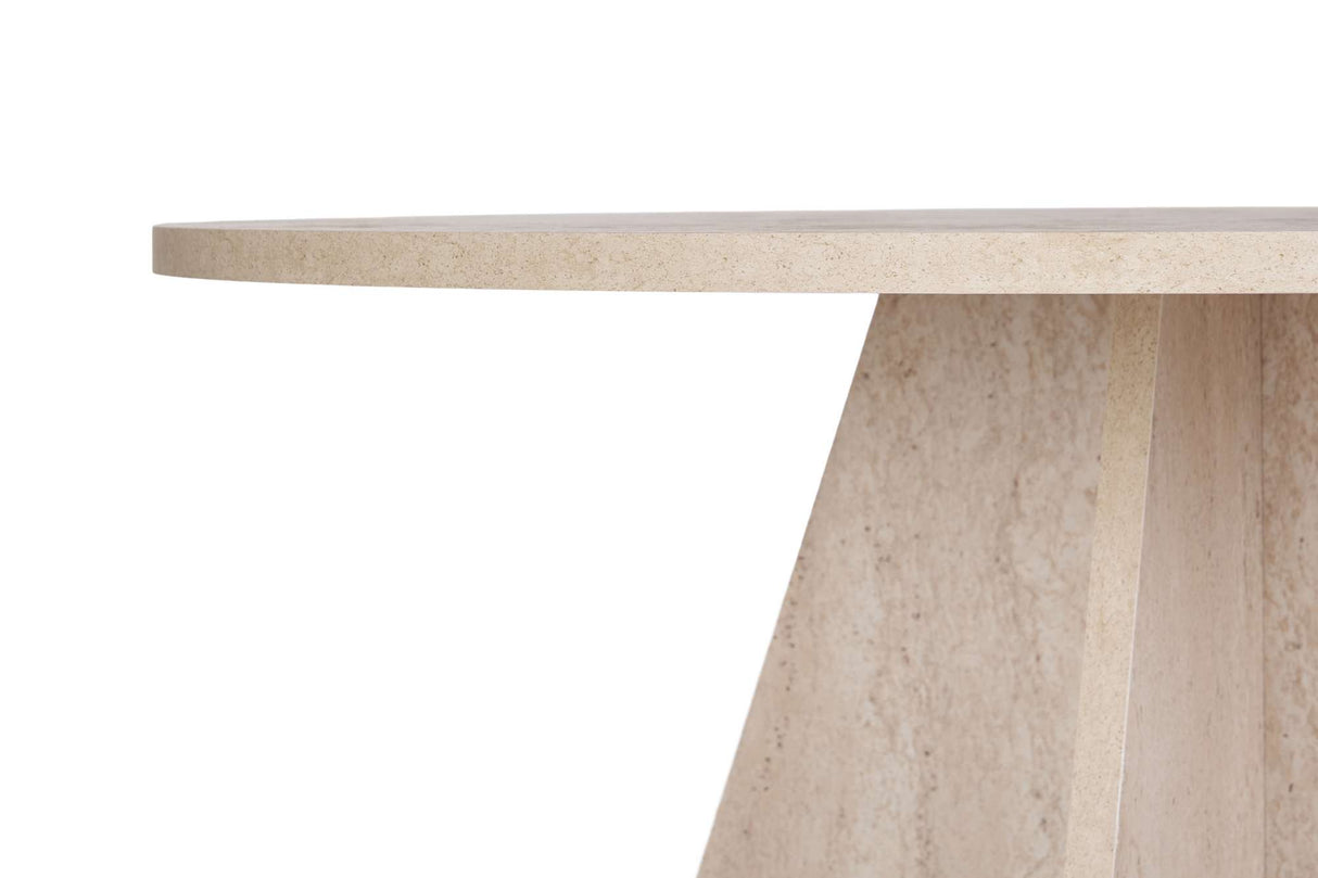 Eetkamertafel rond Travertine Mary - 125 cm