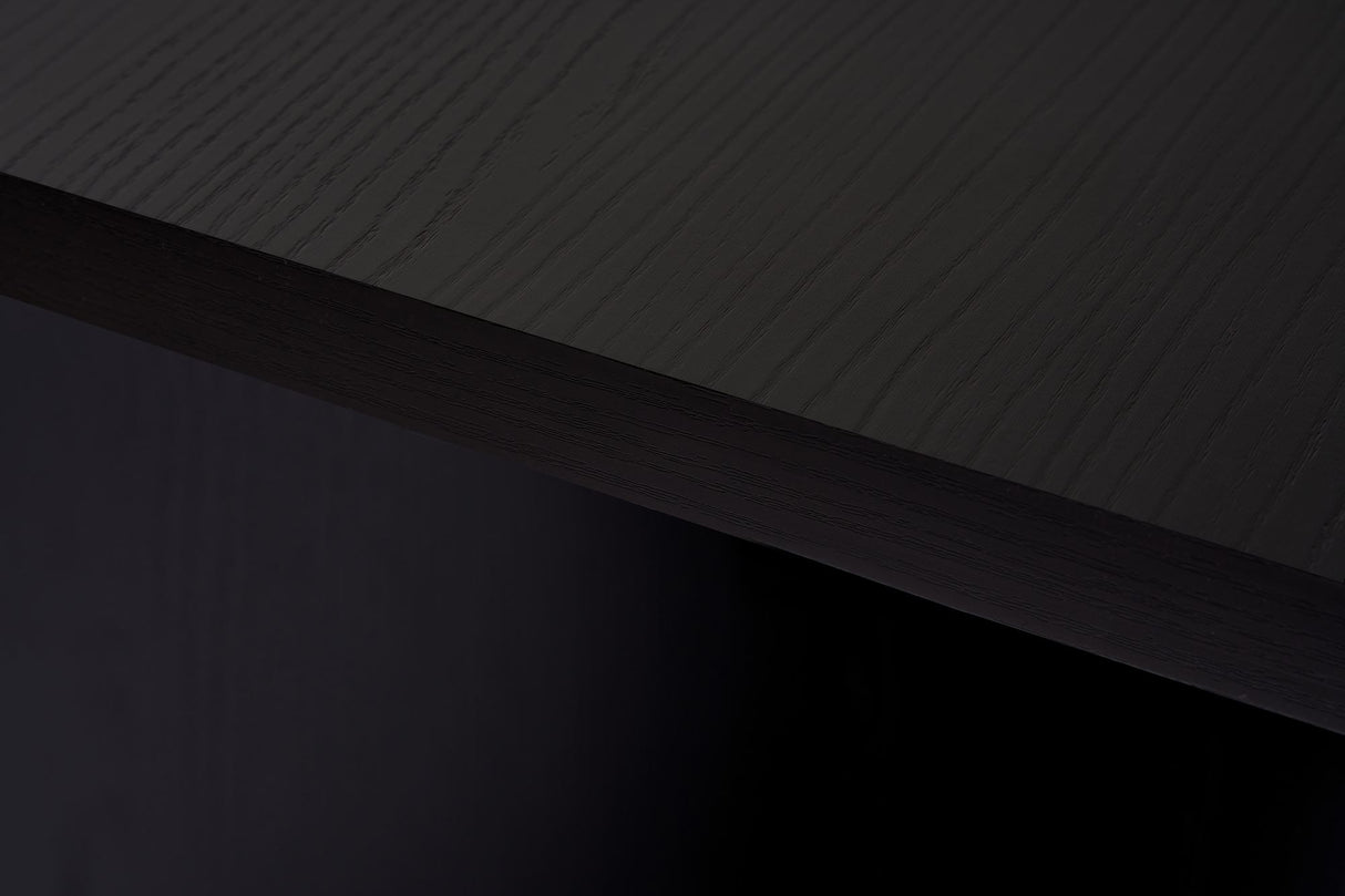 Eettafel Zwart Melamine rechthoekig 180x89,5x75 cm - Linova