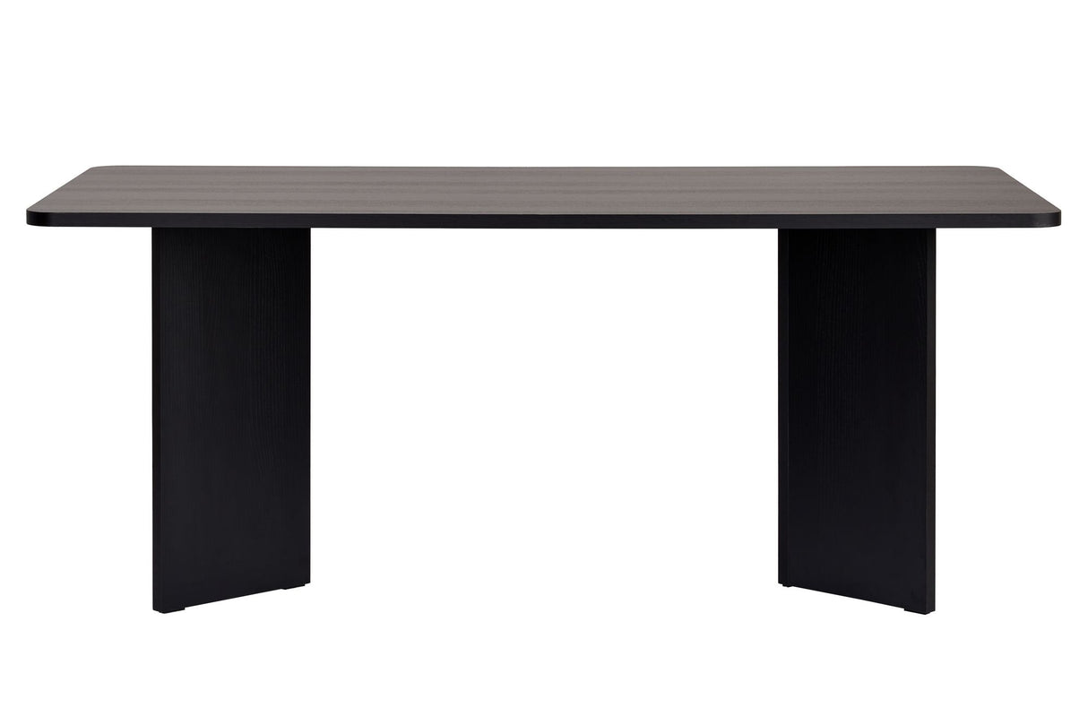 Eettafel Zwart Melamine rechthoekig 180x89,5x75 cm - Linova