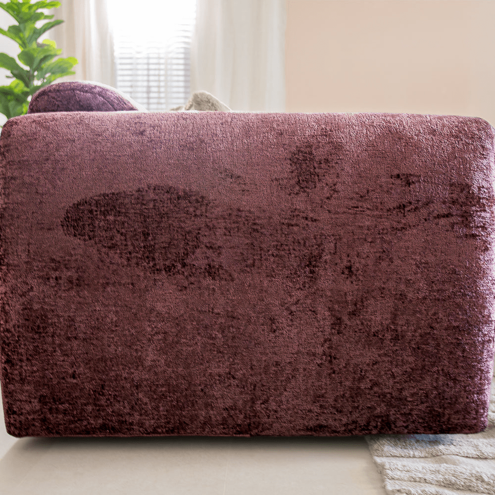 Banken-Hoekbank paars chenille stof - 292x170 cm - Shane - rechts-Dimehouse