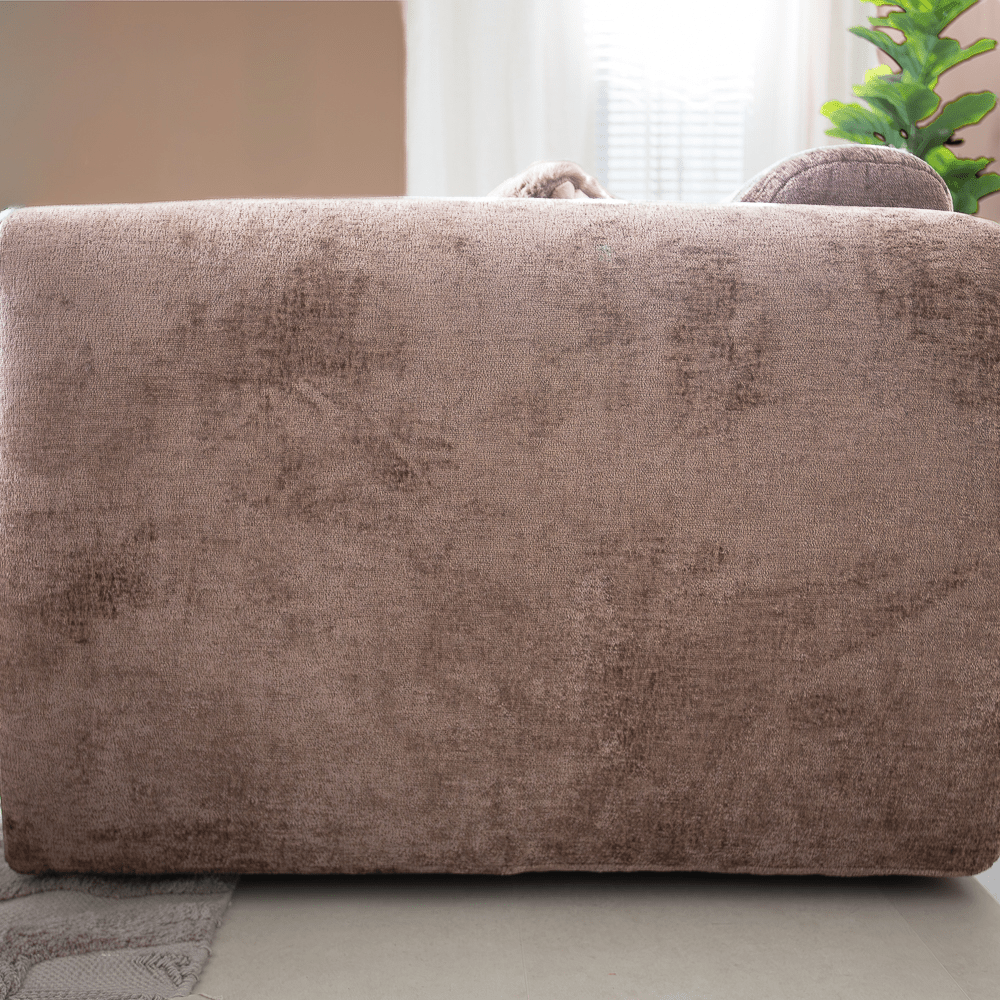 Banken-Hoekbank taupe chenille stof - 292x170 cm - Shane - links-Dimehouse