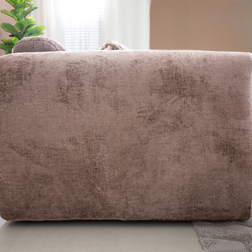Banken-Hoekbank taupe chenille stof - 292x170 cm - Shane - rechts-Dimehouse