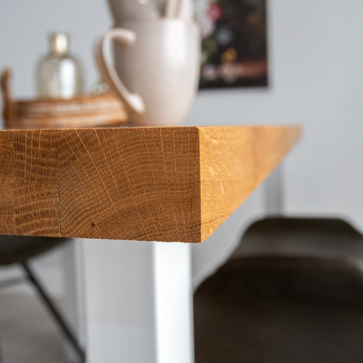 Eettafel Rover Eikenhout U-poot Wit