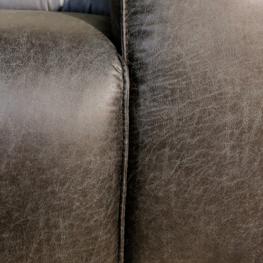 Banken-Hoekbank antraciet ecoleer - 305x169 cm - Jaylen - rechts-Dimehouse