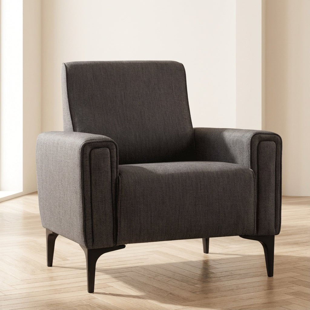Fauteuil Horizon Donker Grijs sfeerfoto in modern interieur