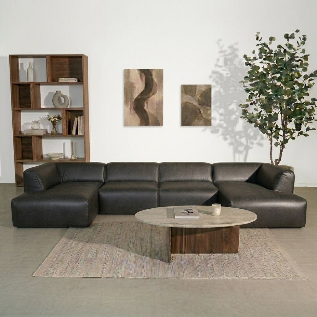 Banken-U-bank antraciet ecoleer - 370x169 cm - Jaylen-Dimehouse