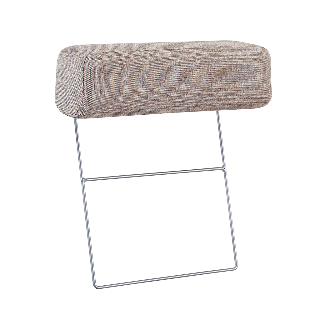 Hoofdsteun taupe bankstel stof - Aniko