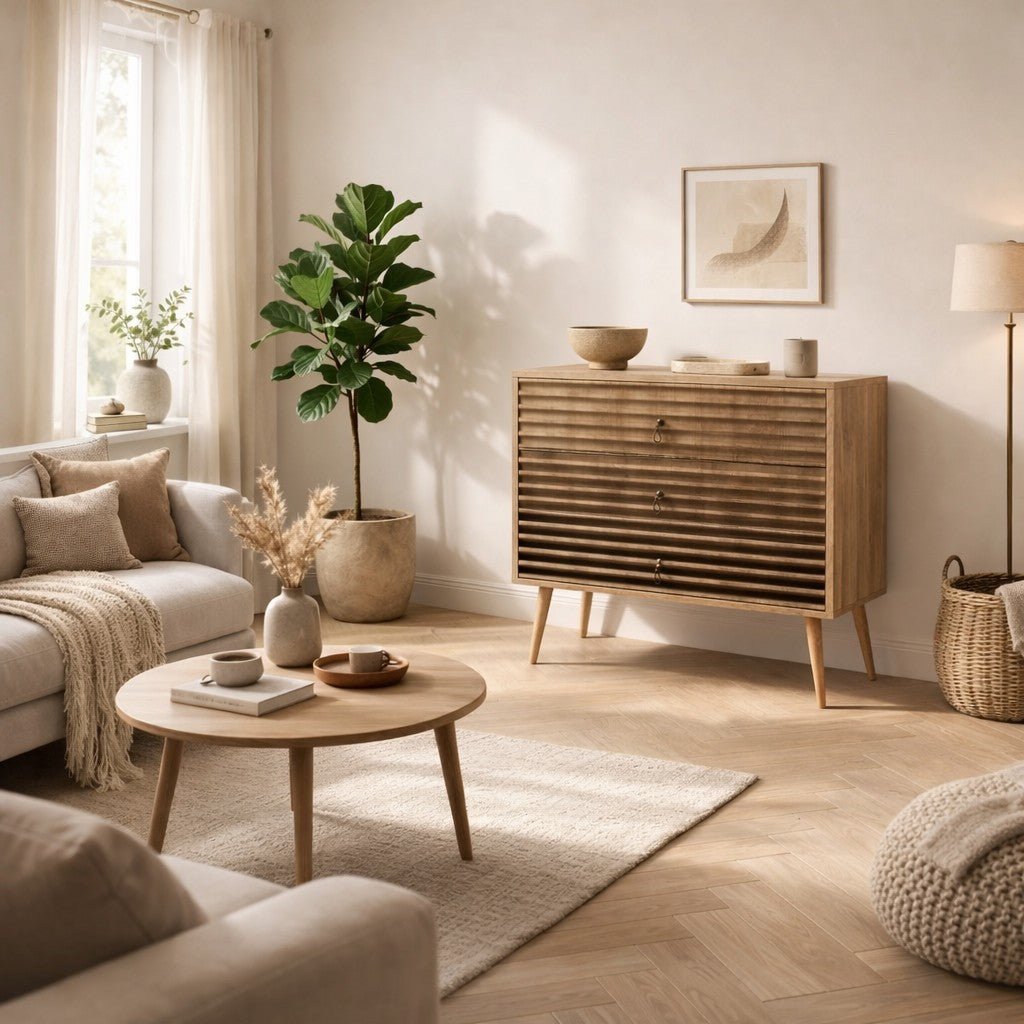 Ladekast Trio Sonoma Eik Melamine 80x90x40 cm