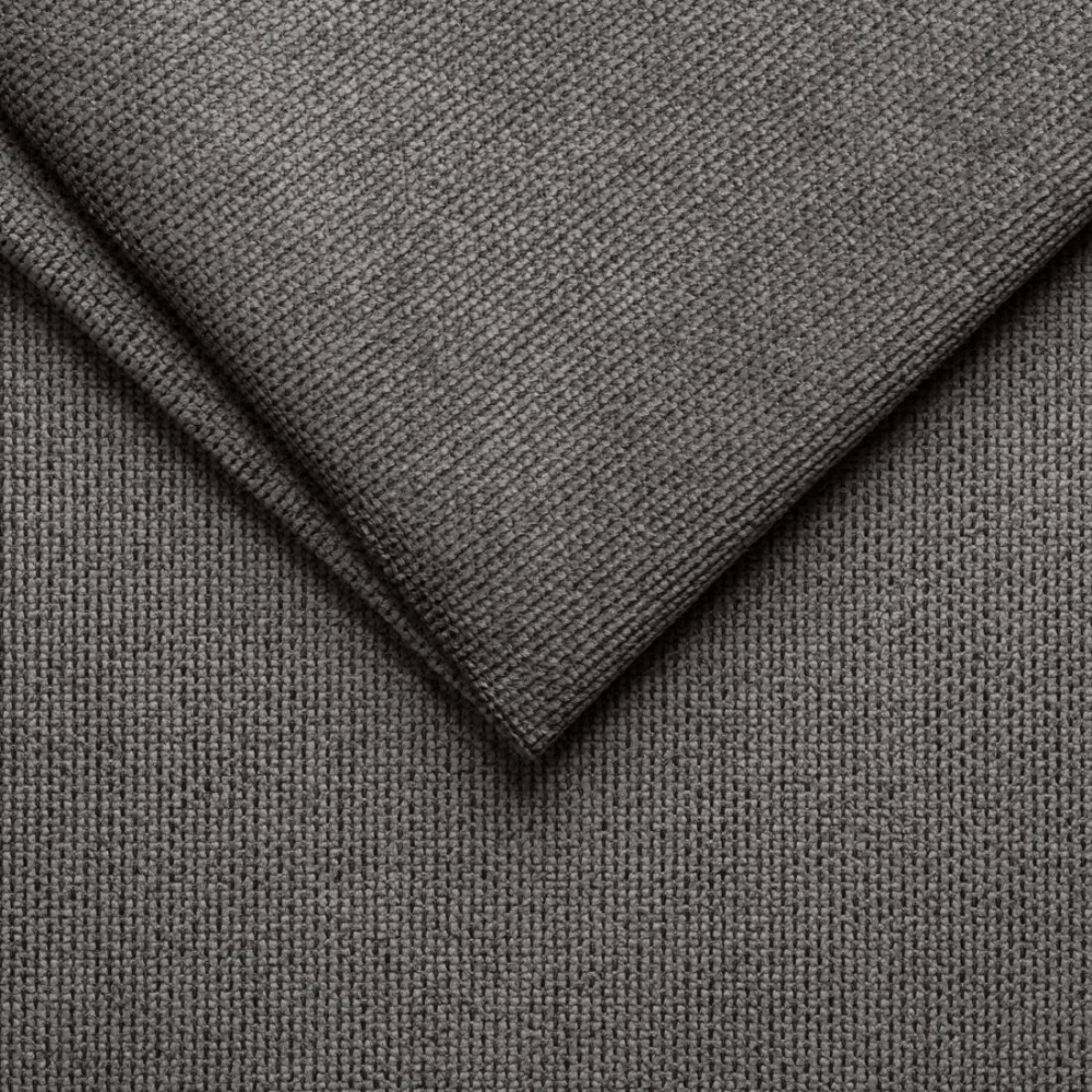 Hoekbank met chaise longue antraciet chenille Yara - links