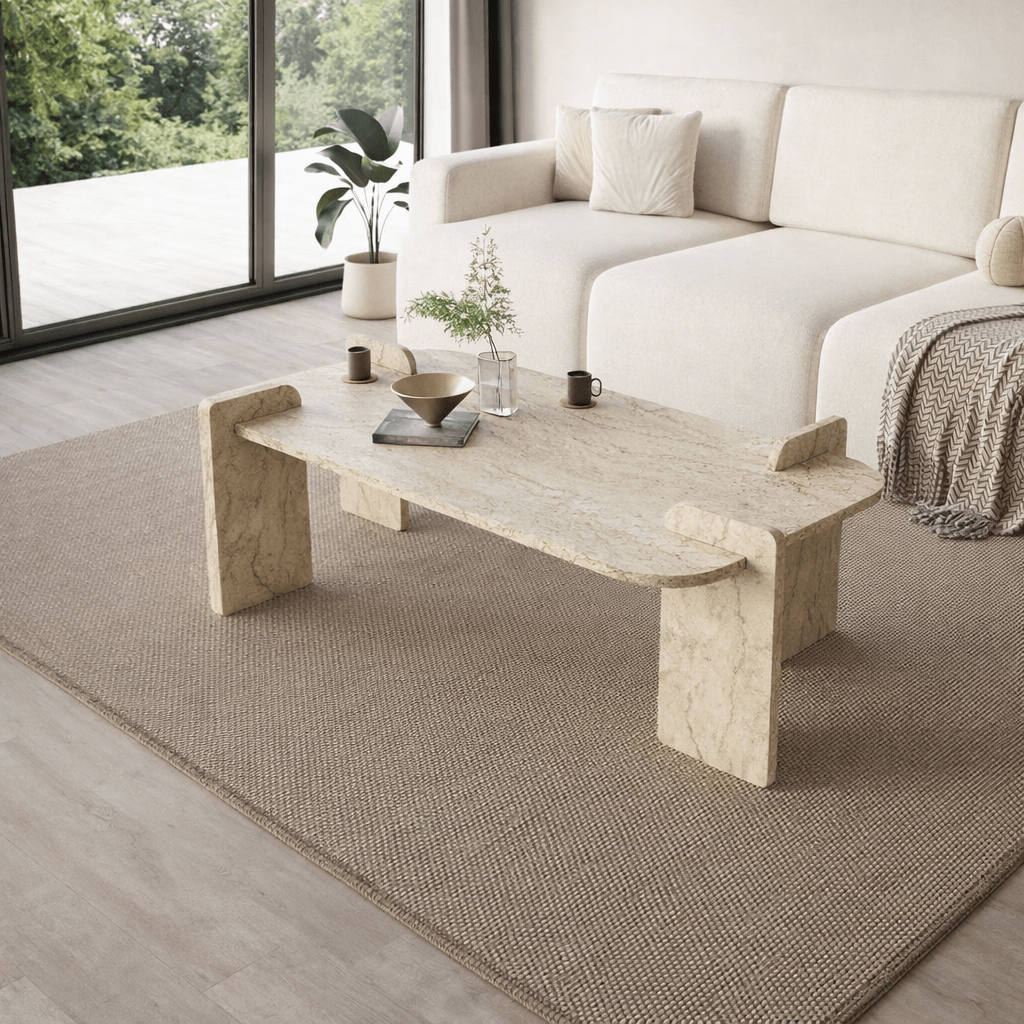 Salontafel Melamine melamine - 120 x 60 cm - ronde hoeken - Lovge