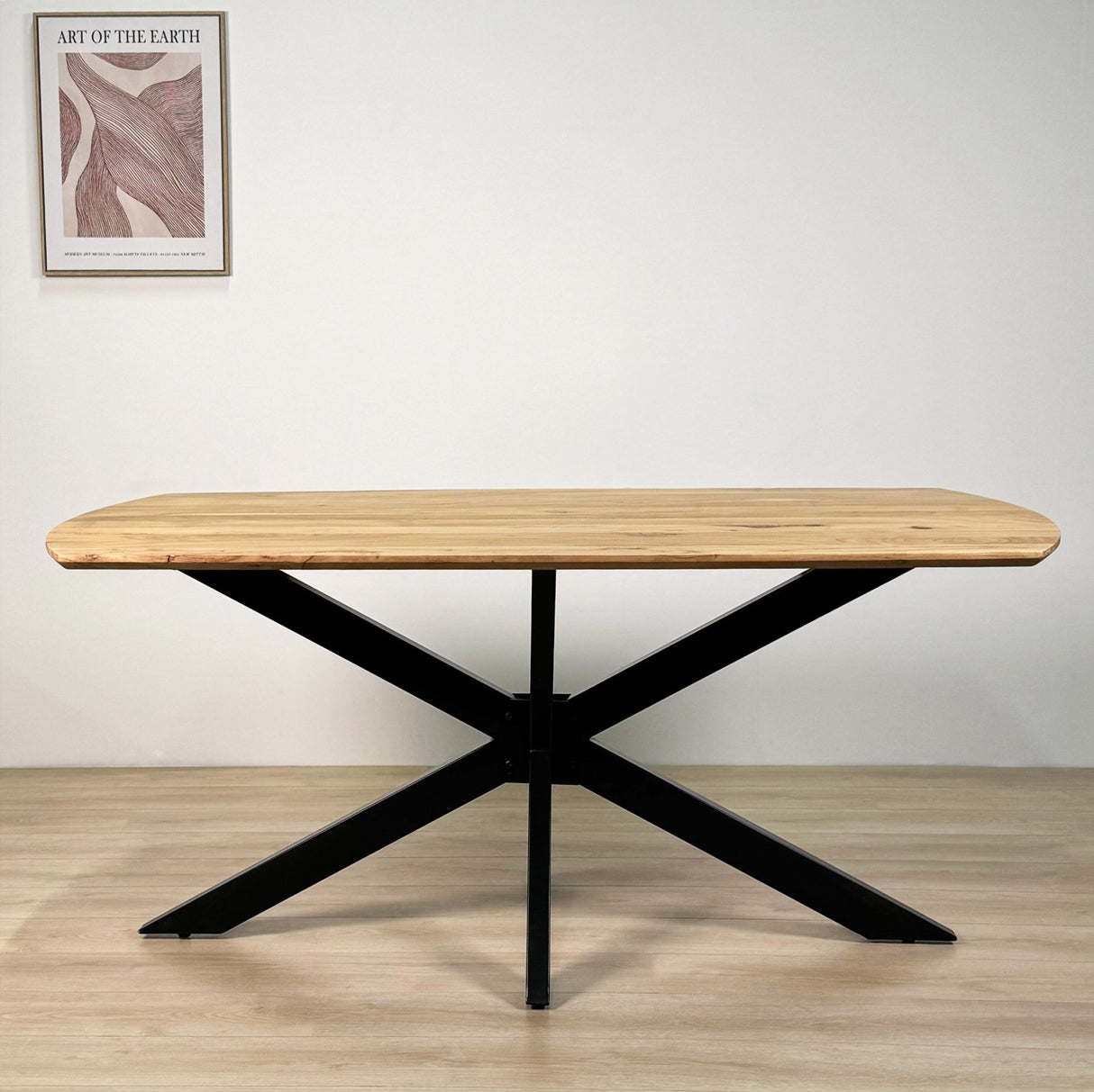 Uitschuifbare Eettafel Mack Deens Ovaal Acaciahout 175-275x90 cm