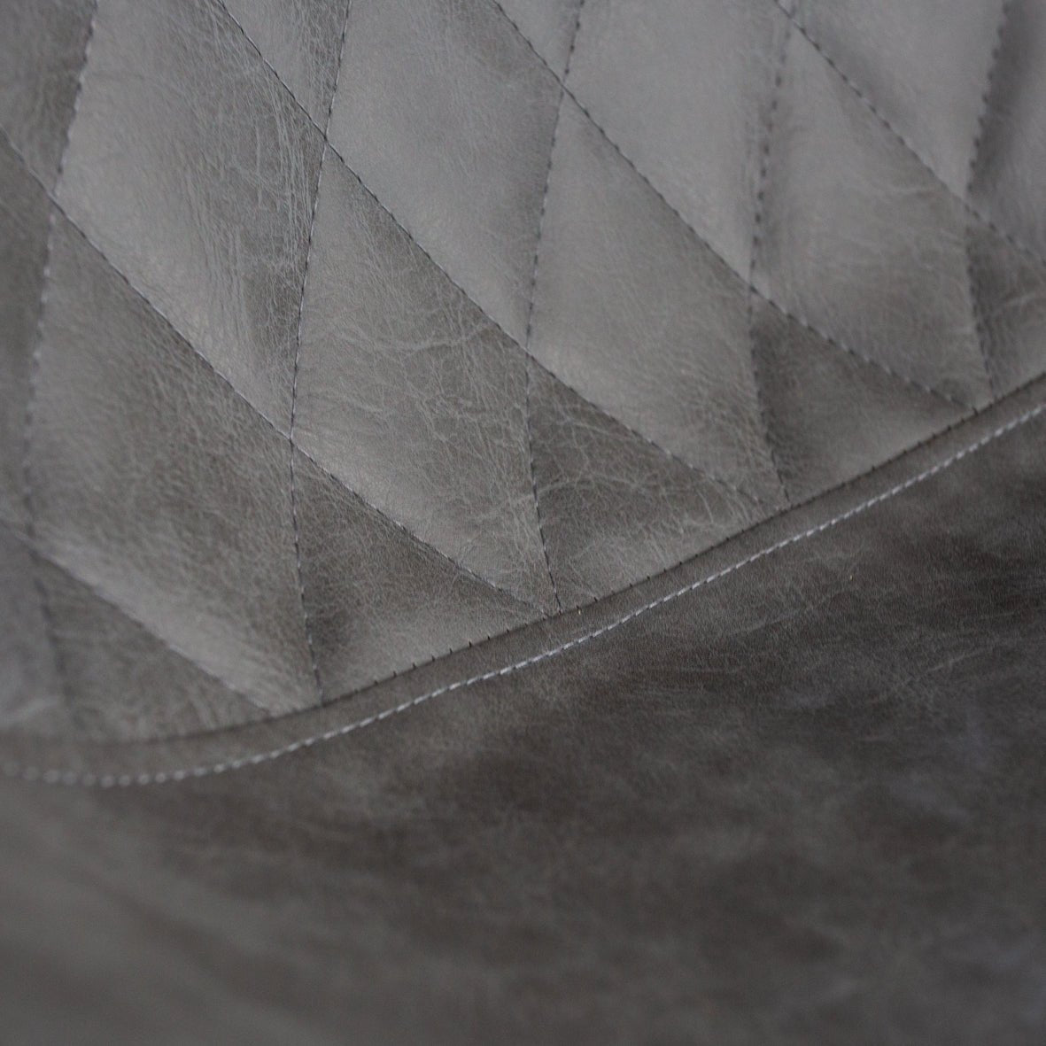 Industriële barkruk Juno Antraciet Kunstleer - Zithoogte 70 cm - Zonder Armleuningen