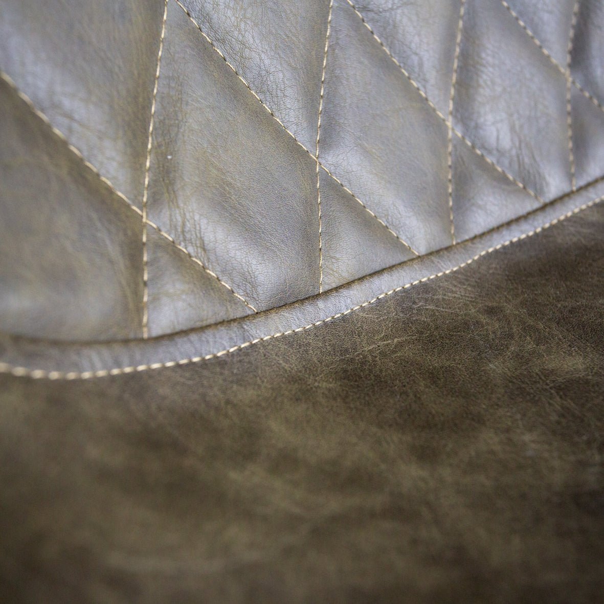 Industriële barkruk Juno Groen Kunstleer - Zithoogte 70 cm - Zonder Armleuningen