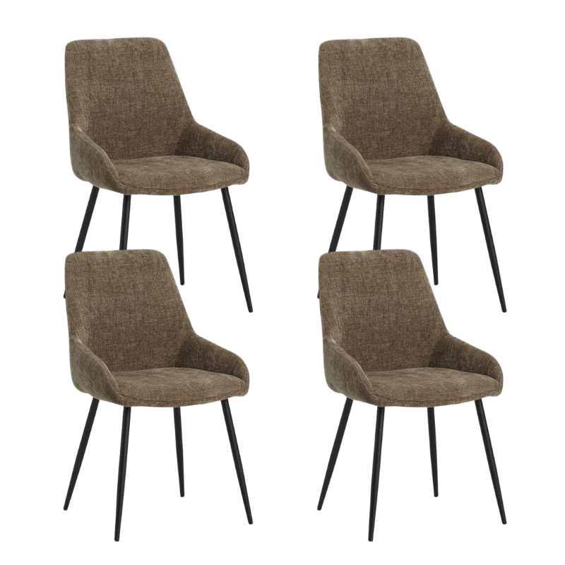 Set van 4 Eetkamerstoelen Elle taupe