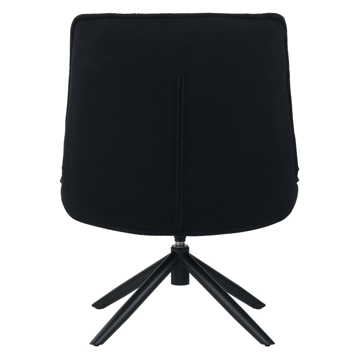 Moderne draaifauteuil zwart bouclé stof 360° draaibaar Yuki