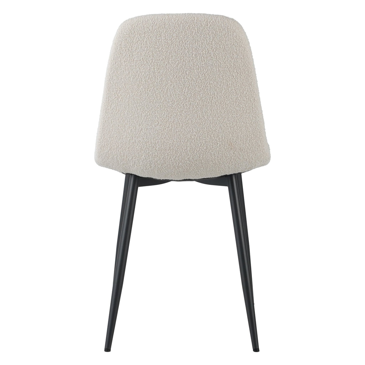 Set van 4 Scandinavische Eetkamerstoelen Crème Bouclé Stof Swift - Zonder Armleuningen