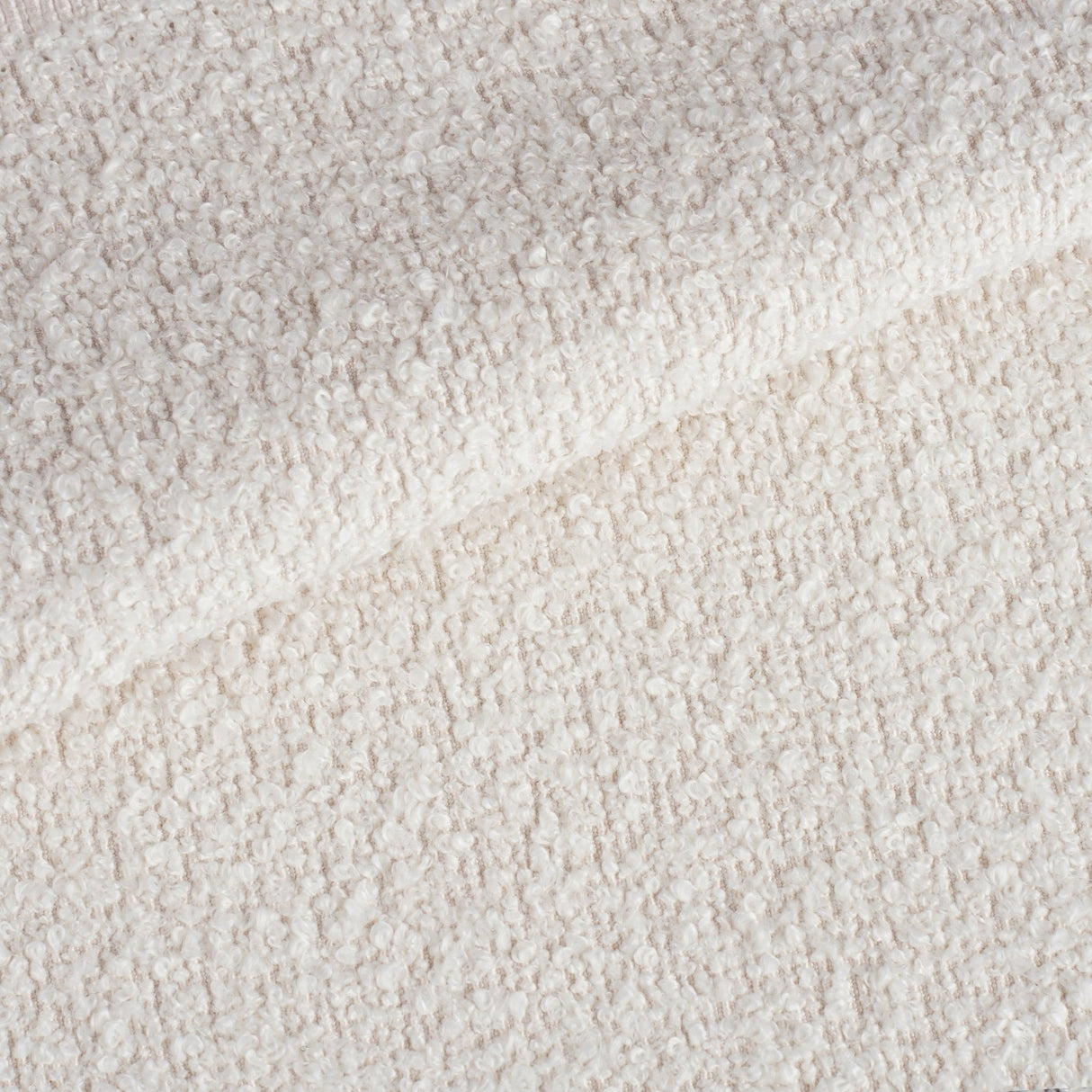 Set van 4 Scandinavische Eetkamerstoelen Crème Bouclé Stof Swift - Zonder Armleuningen