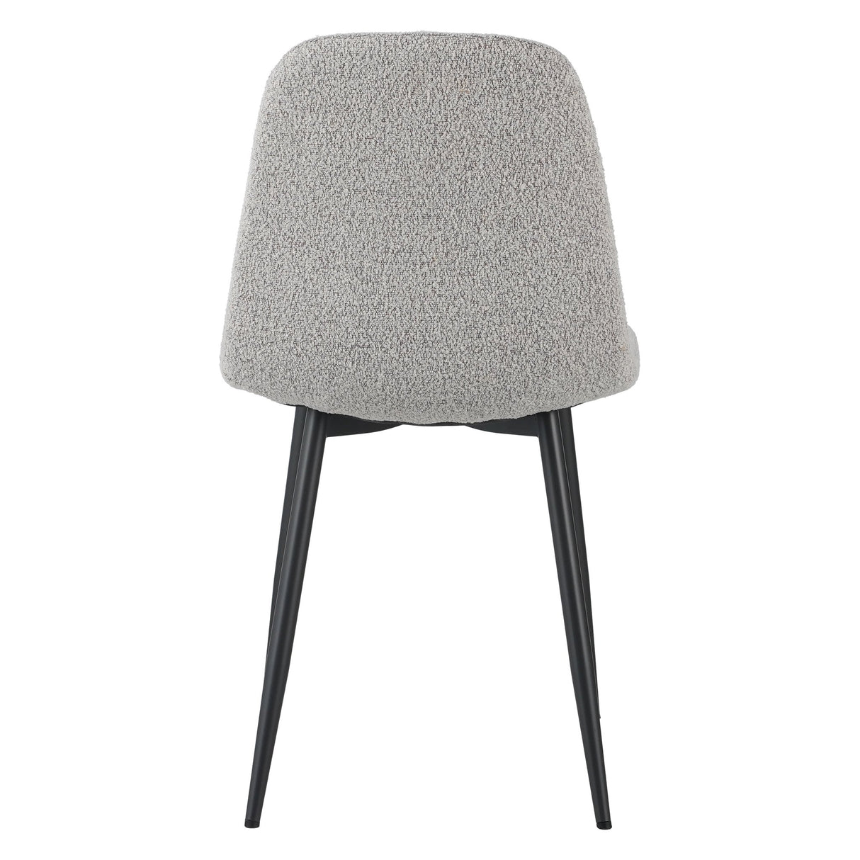 Set van 4 Scandinavische Eetkamerstoelen Naturel Melange Bouclé Stof Swift - Zonder Armleuningen