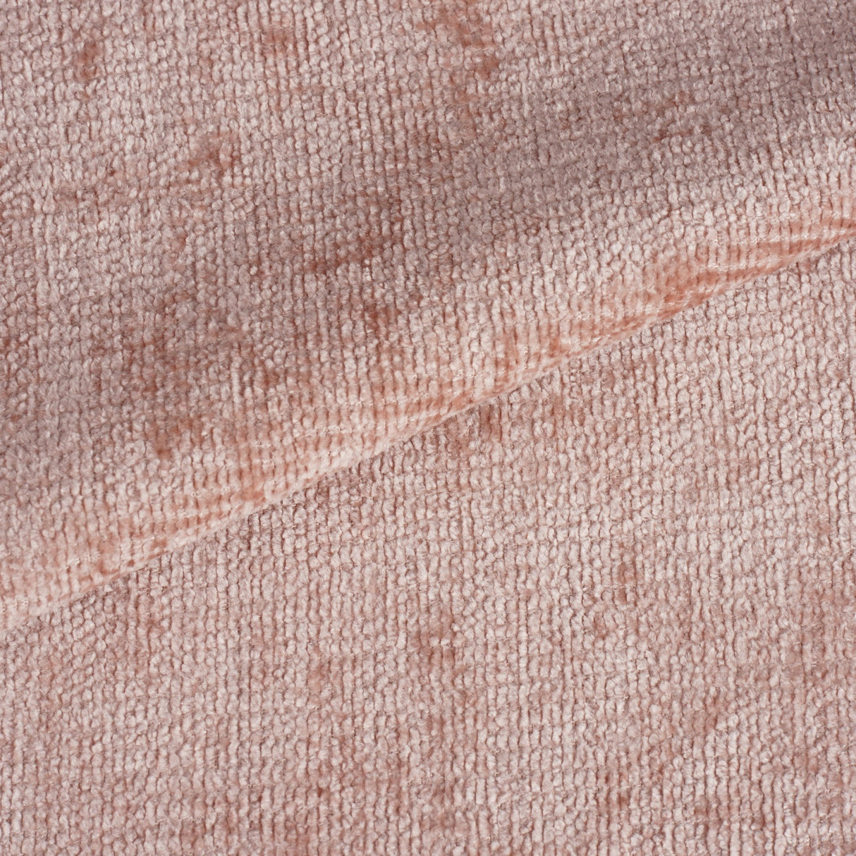 Set van 4 Scandinavische Eetkamerstoelen Oud Roze Chenille Stof Swift - Zonder Armleuningen