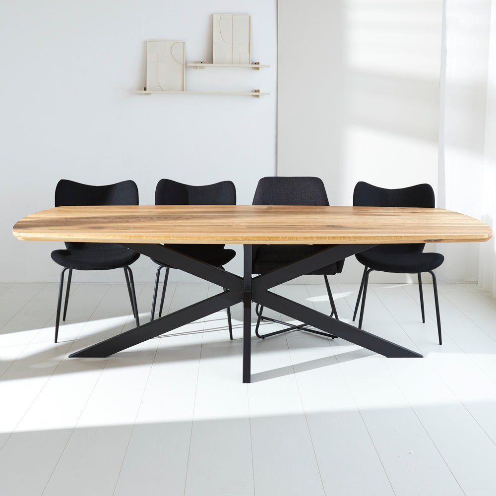 Eettafel Mikkel Eikenhout Deens Ovaal Matrix Frame Groot