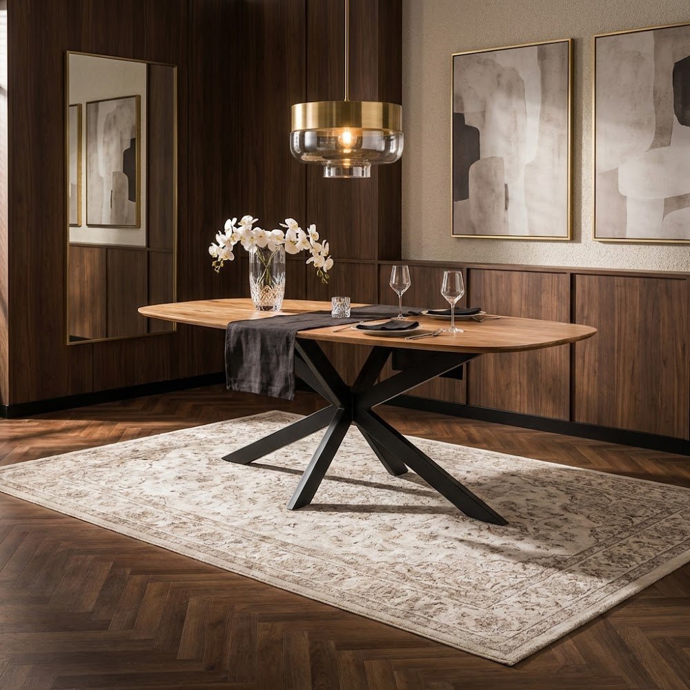 Deens Ovale Eettafel Laurie Acaciahout 215x105