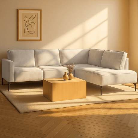 Hoekbank grijs - Dimehouse