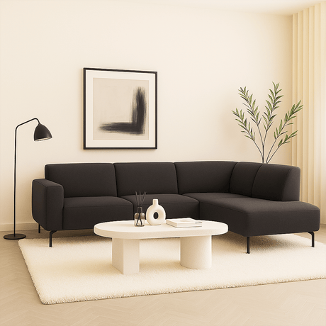 Hoekbank antraciet - Dimehouse