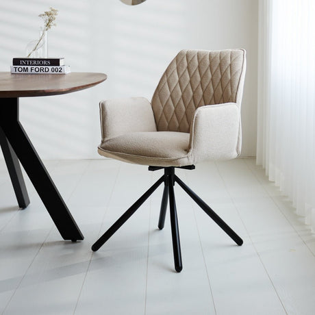 Eetkamerstoel beige - Dimehouse