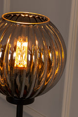Floor lamp Viola glass brown