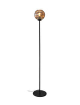 Floor lamp Viola glass brown