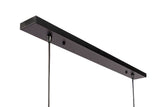 Hanging lamp Tibor 5-light metal black