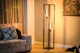 Floor lamp Tibor 3-light metal black