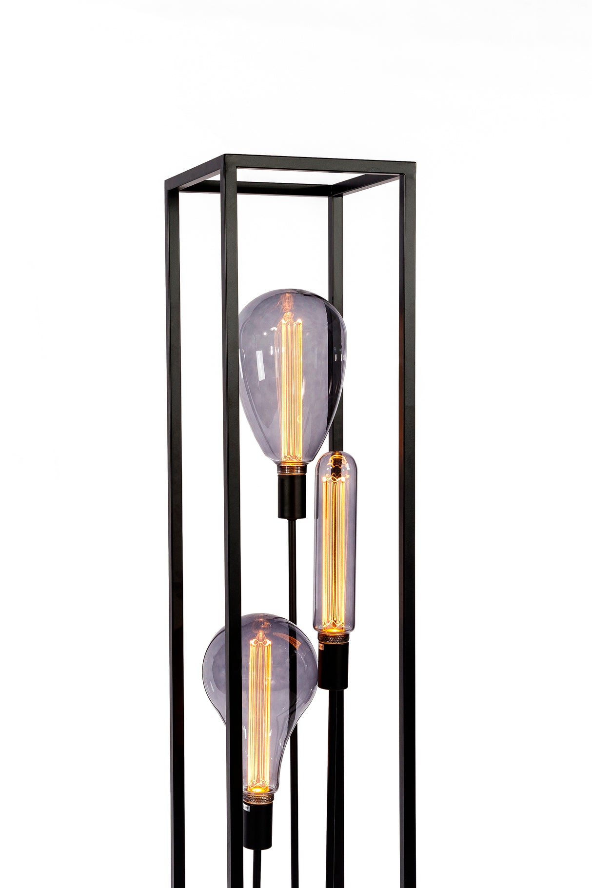 Floor lamp Tibor 3-light metal black