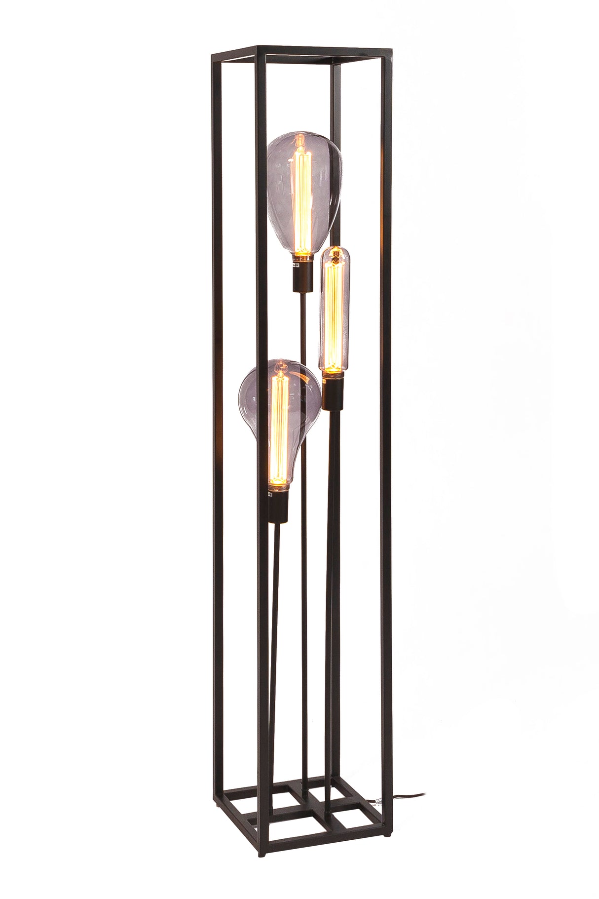 Floor lamp Tibor 3-light metal black