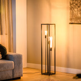 Floor lamp Tibor 3-light metal black