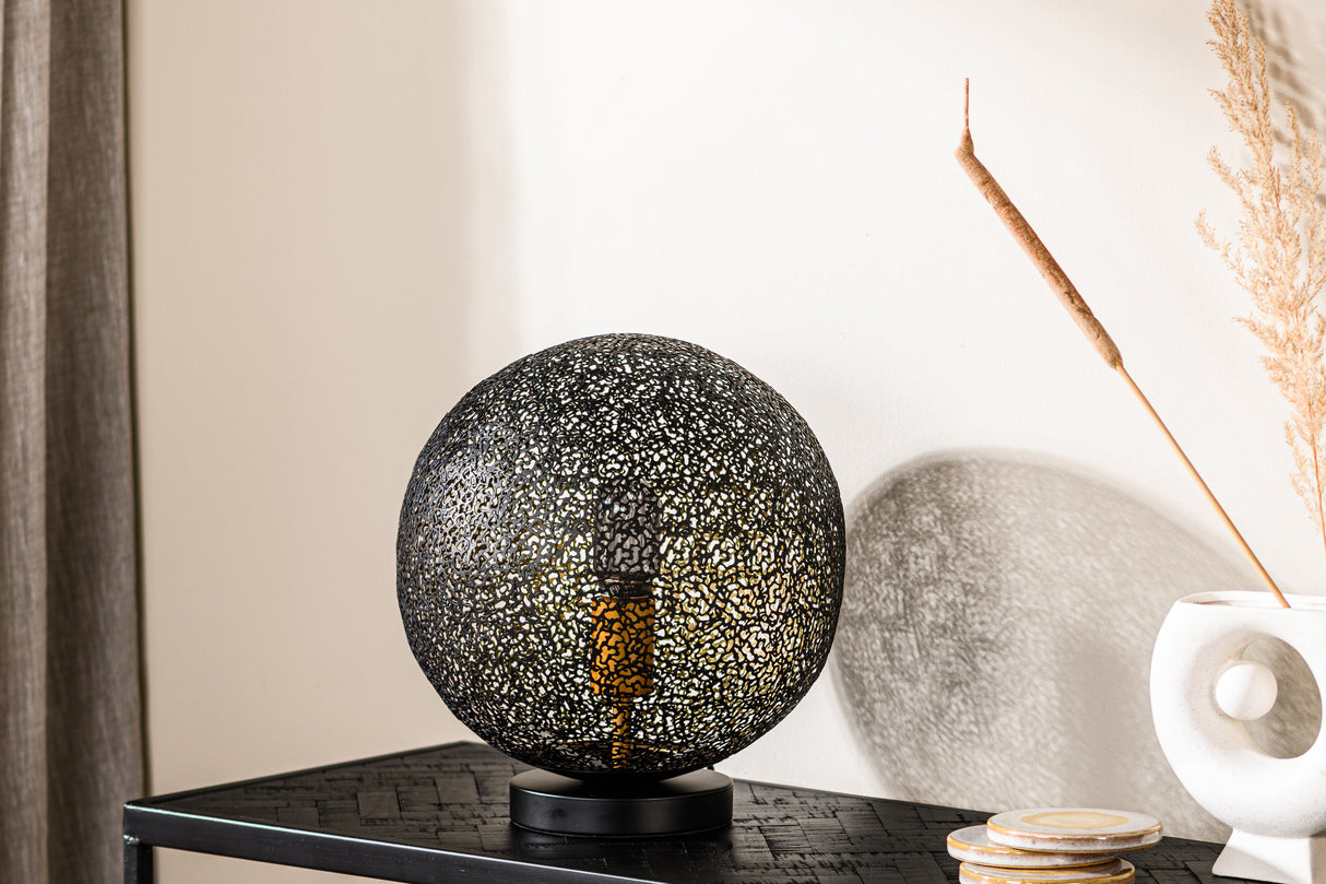 Round table lamp Sifra Metal Black