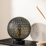 Round table lamp Sifra Metal Black