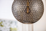 Hanging lamp Sifra Metal Black