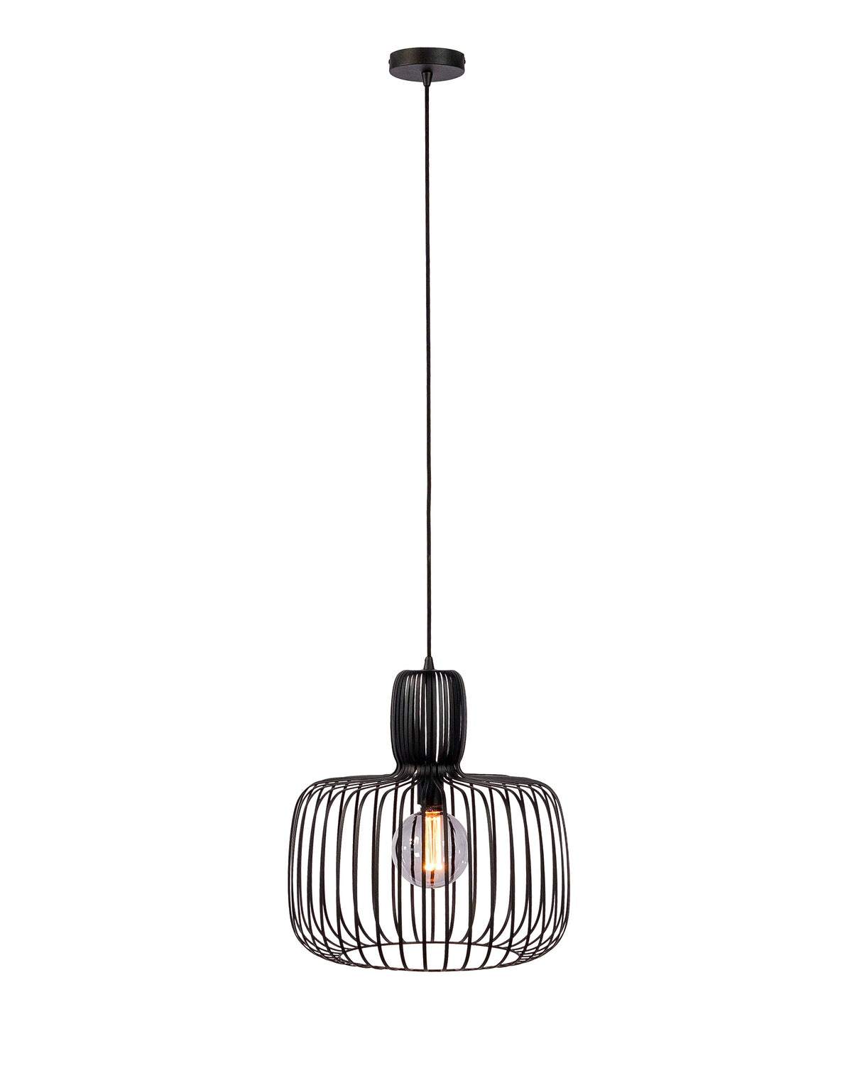 Hanging lamp Ursul Metal Black