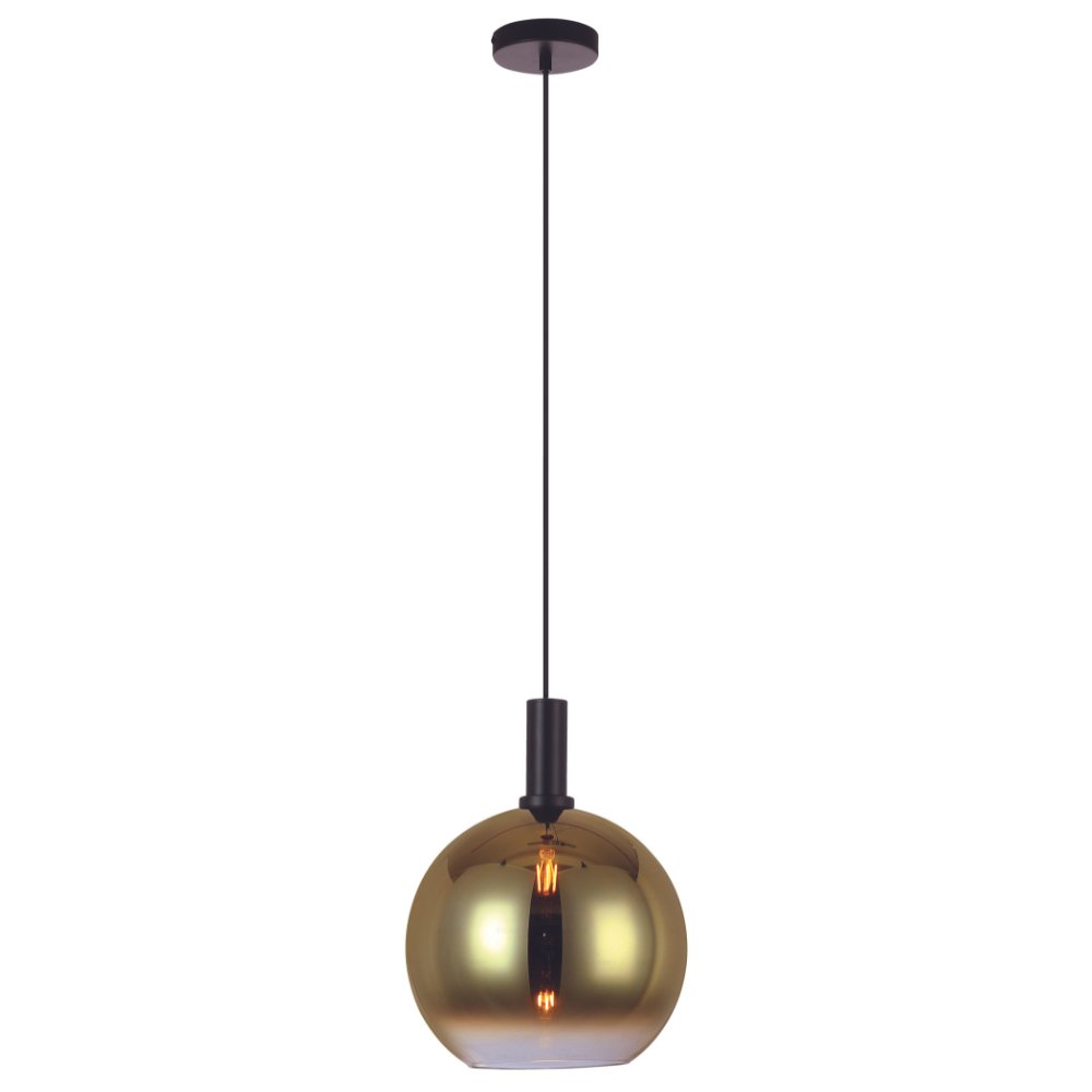 Hanglamp Nala 1-lichts glas goud