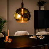 Hanglamp Nala 1-lichts glas goud